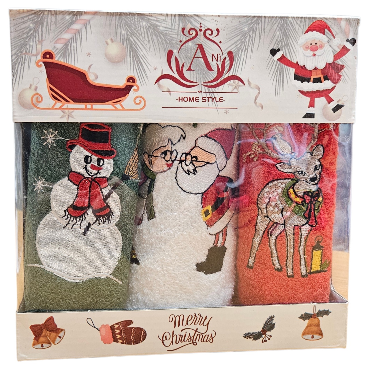 Bax 10 Seturi – Prosoape de Crăciun 30×50 cm (30 Prosoape în Total)