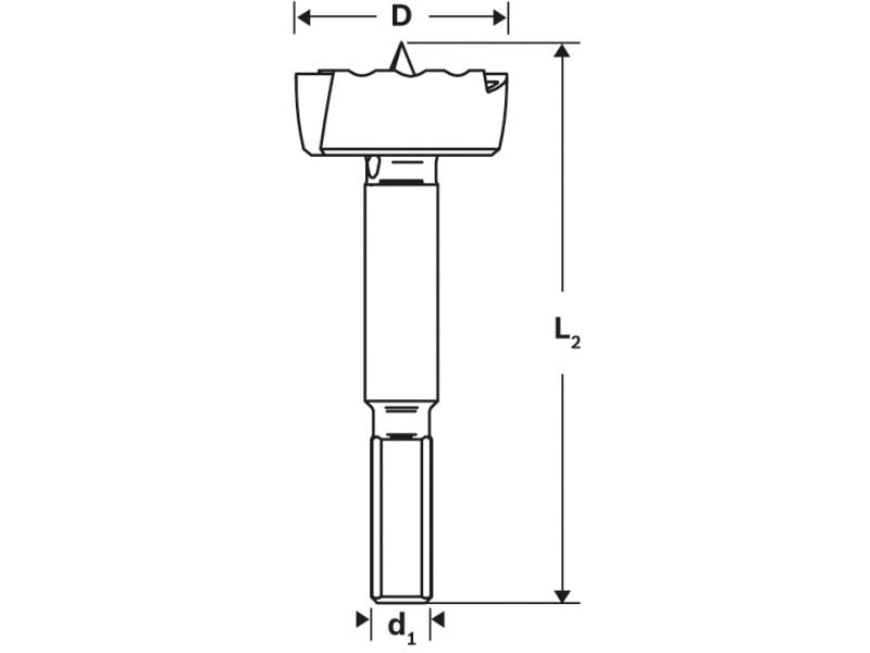 BOSCH Burghiu Forstner 36 x 90 mm