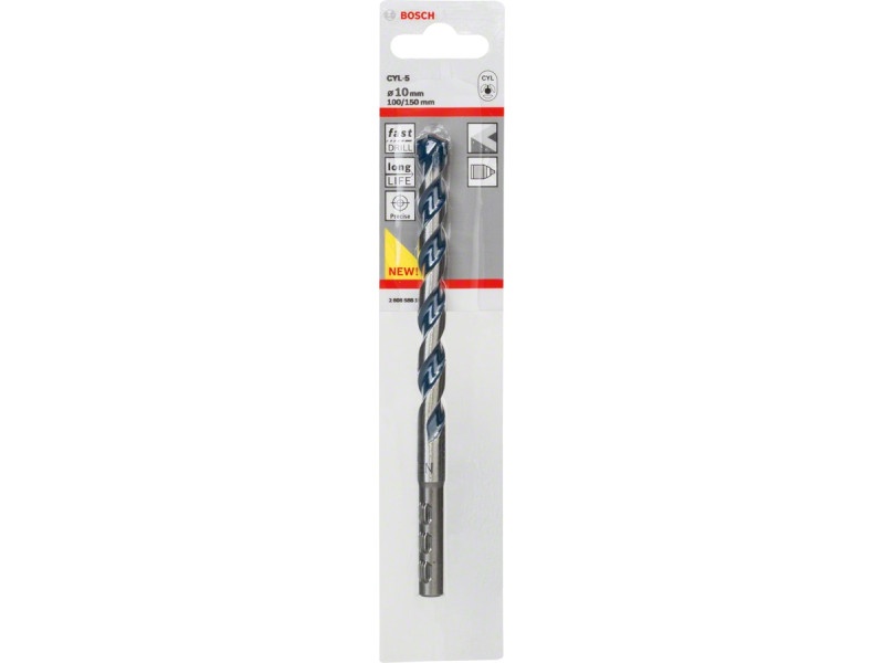 BOSCH Burghiu pentru piatră 10 x 150/100 mm cu două tăișuri CYL-5 - 1 | YEO