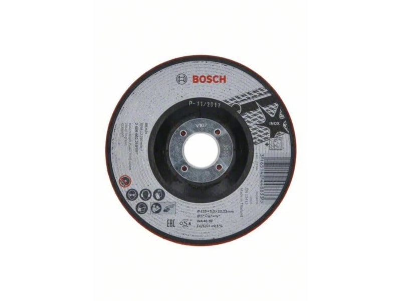 BOSCH Disc de curățare pentru metal, semi-rigid 125 x 3,0 x 22,2 mm WA 46 BF