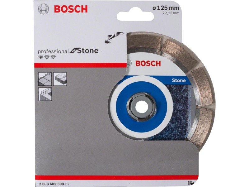 BOSCH Disc de tăiere diamantat 125 x 1,6 x 10 x 22,2 mm segmentat Standard pentru piatră