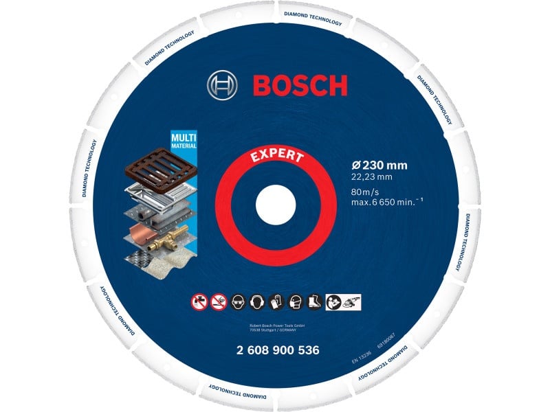 BOSCH EXPERT Disc de tăiere diamantat 230 x 22,2 mm Multi Material