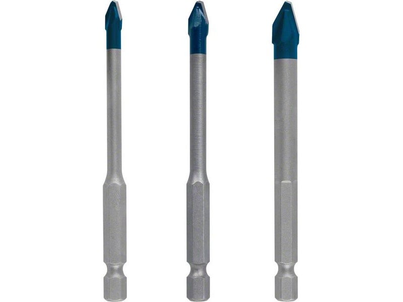 BOSCH EXPERT HEX-9 Set de burghie pentru sticlă și gresie 3 piese (5 / 6 / 8 x 90 mm) CERAMIC DUR