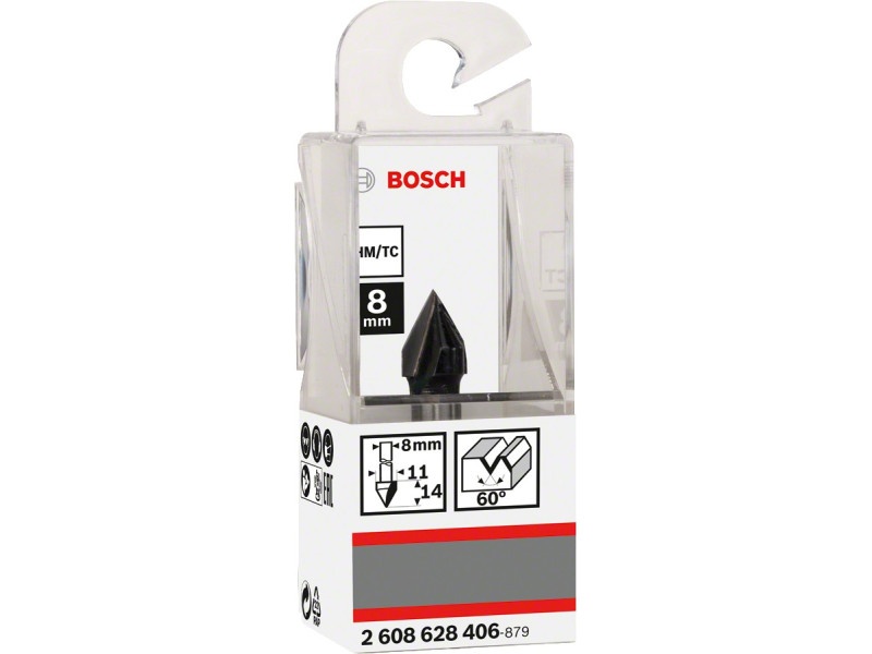 BOSCH Fierăstrău cu corn în V din carbură 11,0 x 14 x 45 x 8 mm / 60°