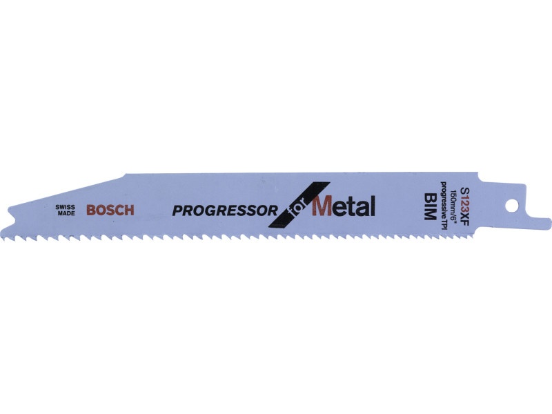 BOSCH Pânză de ferăstrău sabie pentru metal S 123 XF 150 mm / 8-18TPI bimetal progresor pentru metal (2 buc)