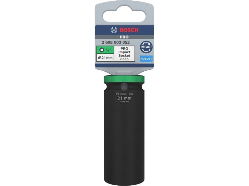 BOSCH PRO Cheie tubulară lungă 1/2" 21 mm CrMo - 2 | YEO