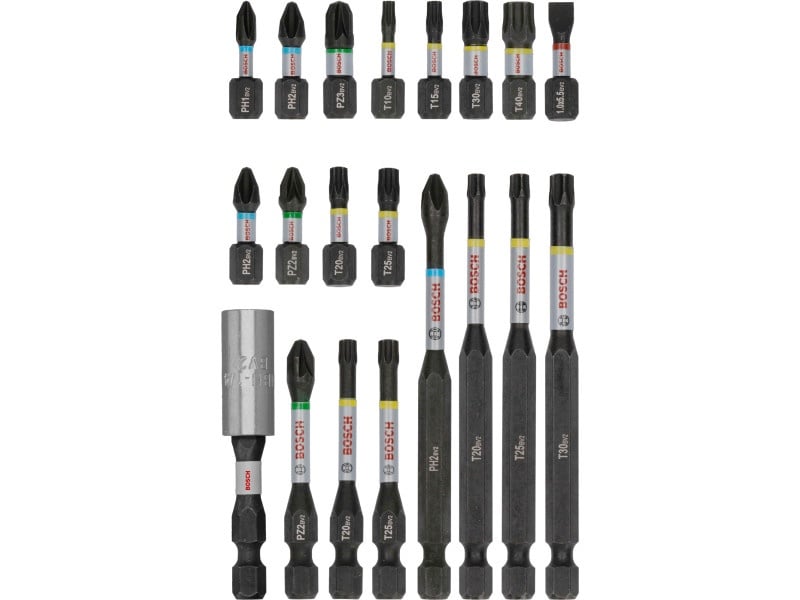 BOSCH PRO Impact bit punct set 20 piese 1/4" Hex - 3 | YEO