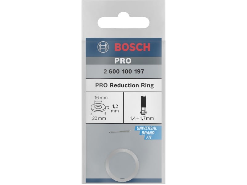 BOSCH PRO Inel de reducere 20/16 x 1,2 mm - 1 | YEO