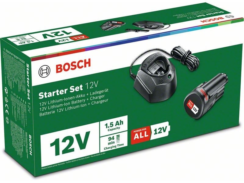 BOSCH Set baterie PBA 12V / 1 x baterie 1,5 Ah + încărcător GAL 1210 CV