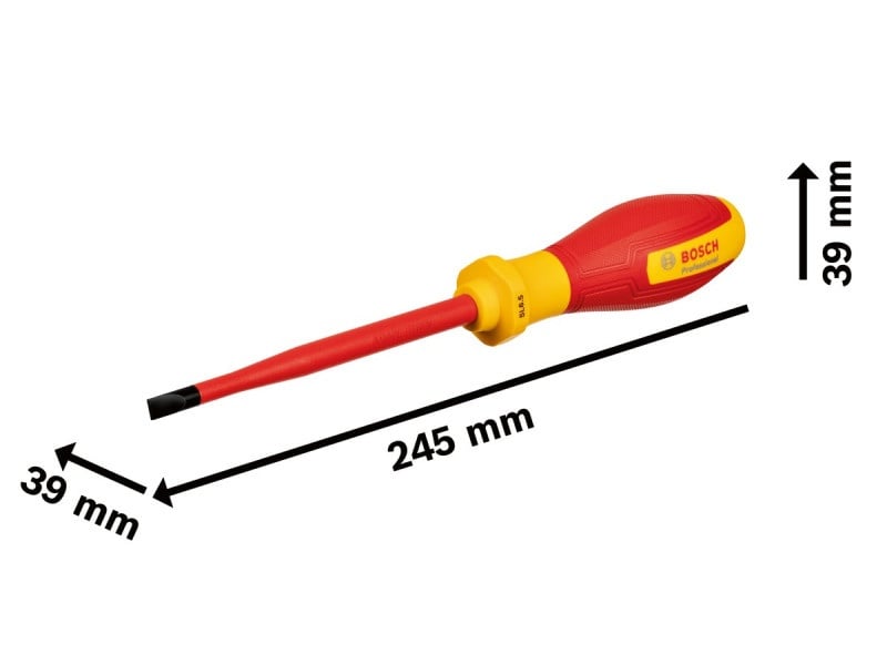 BOSCH Șurubelniță plată SL 6,5 x 125 mm izolată până la 1000 V - 3 | YEO