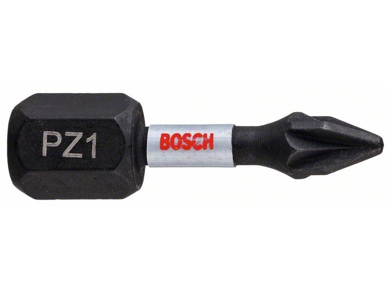 BOSCH vârf bit PZ1 x 25 mm 1/4" Impact Control (2 buc)