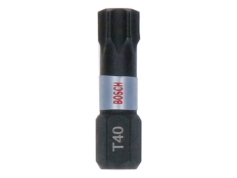 BOSCH Vârf bit T40 x 25 mm 1/4" Tic Tac în cutie Impact Control (25 buc)