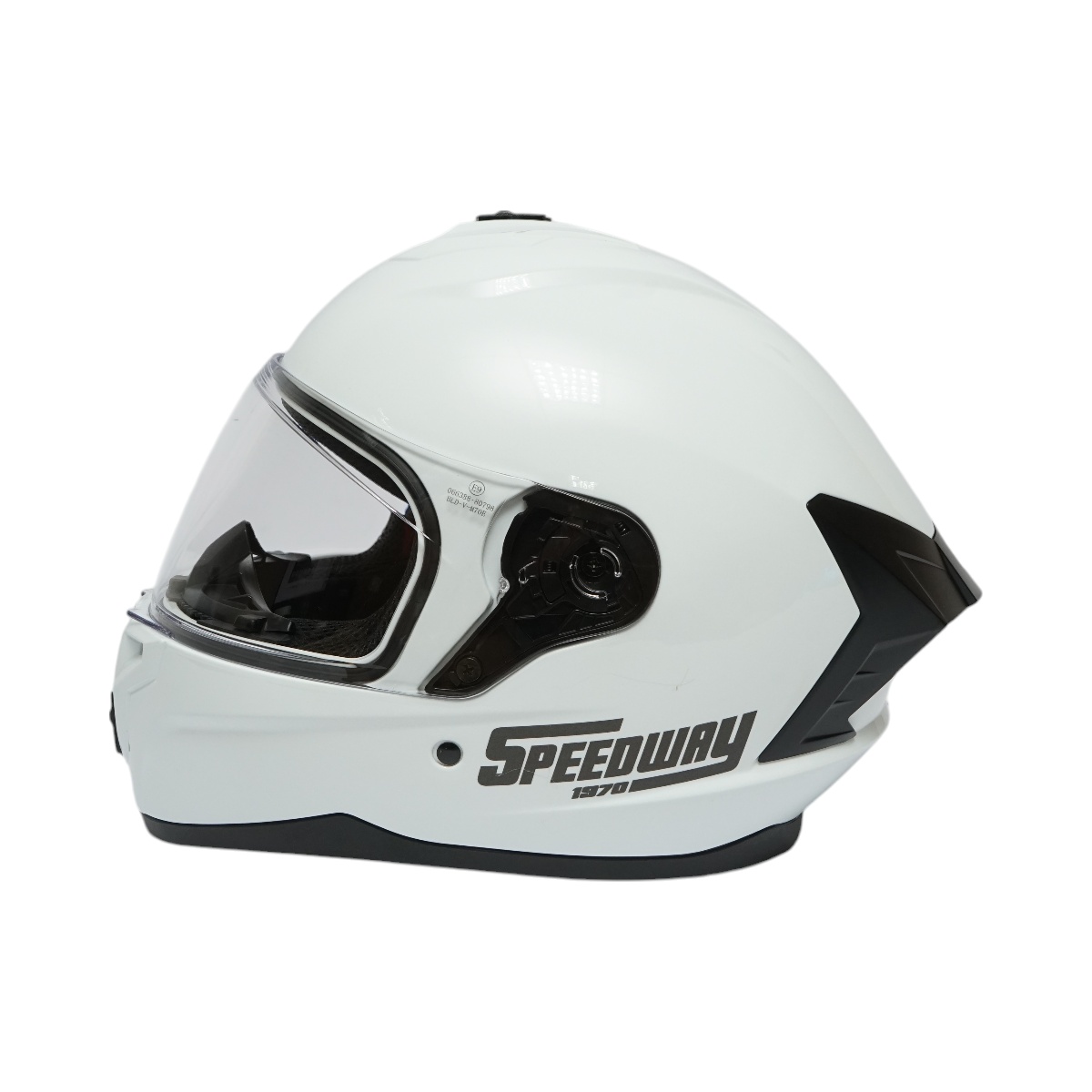 Casca moto integrala alba cu viziera transparenta, marimea XL Grit , Cod: DISTM85 - 3 | YEO