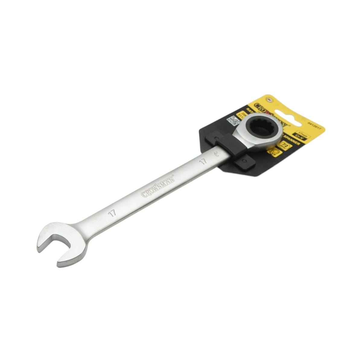 Cheie combinata fixa si inelara cu clichet 17mm Cr-V , Cod: DISUF39, Crownman - 2 | YEO