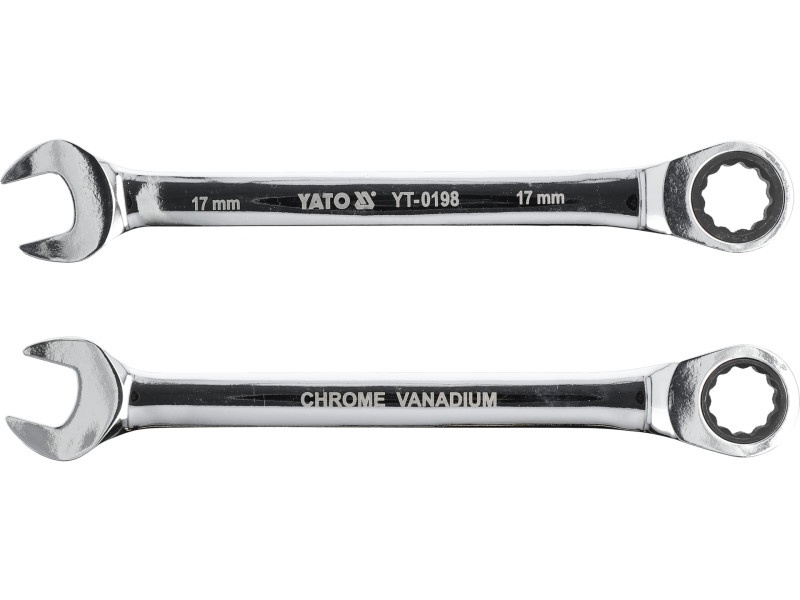 Cheie cu clichet YATO Star 17 mm / 225 mm 72T CrV - 2 | YEO