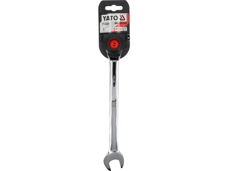Cheie cu clichet YATO Star 30 mm / 400 mm 72T CrV - 1 | YEO