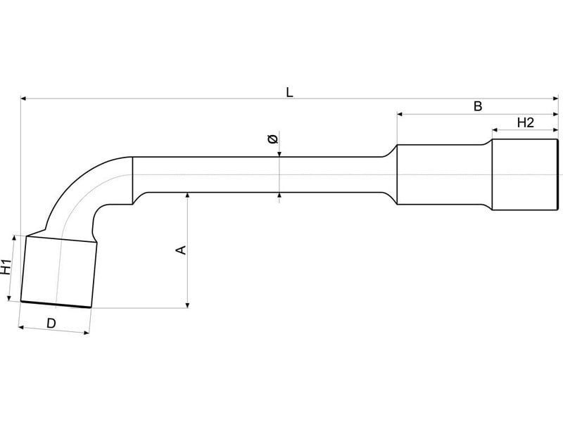 Cheie pentru țevi YATO 20 mm / 215 mm CrV