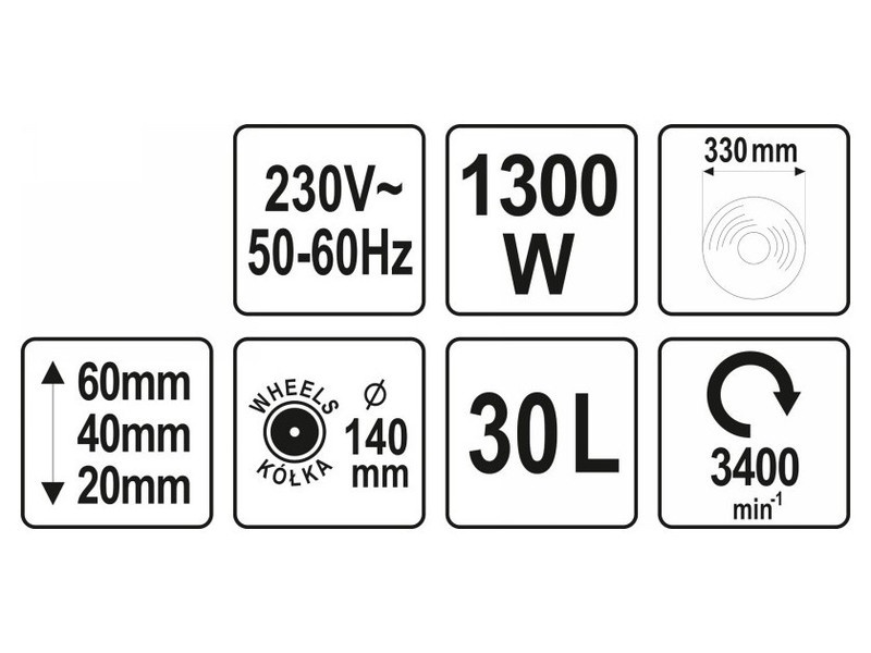 Cositoare de gazon YATO 1300 W - 3 | YEO