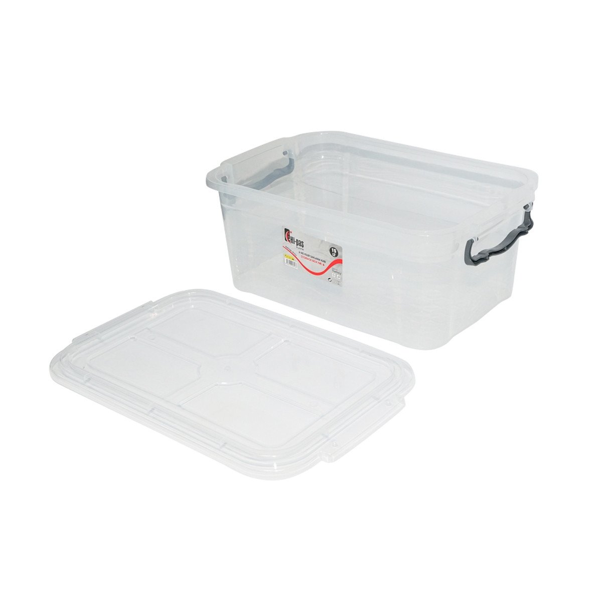 Cutie depozitare 15L cu capac din plastic, transparenta 280x430x175mm Cod: DISLK05, Breckner Germany