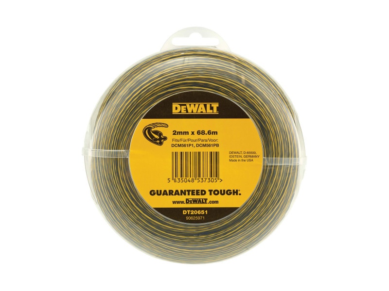DEWALT cablu de tuns iarba 2,0 mm x 68,8 m răsucit - 2 | YEO