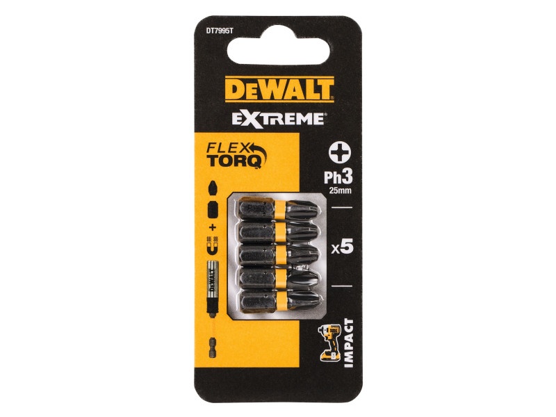 DEWALT Extreme Impact Bithegy PH3 x 25 mm (5 buc)