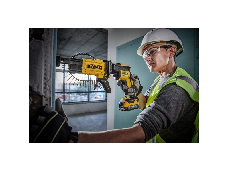 DEWALT șurubelniță fără fir pentru gips carton + magazie 18 V fără perie de carbon (1 x baterie 1.7 Ah + TSTAK) DCF6 - 3 | YEO