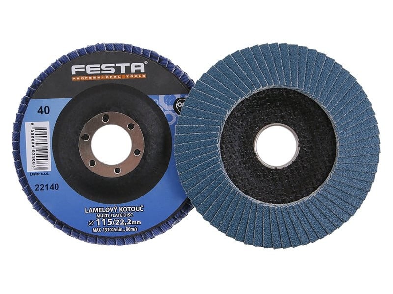 Disc cu clapetă FESTA 115 x 22,2 mm / P40 inox