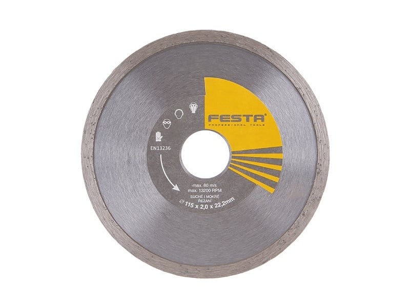 FESTA Disc de tăiere diamantat 115 x 2,0 x 22,2 mm continuu