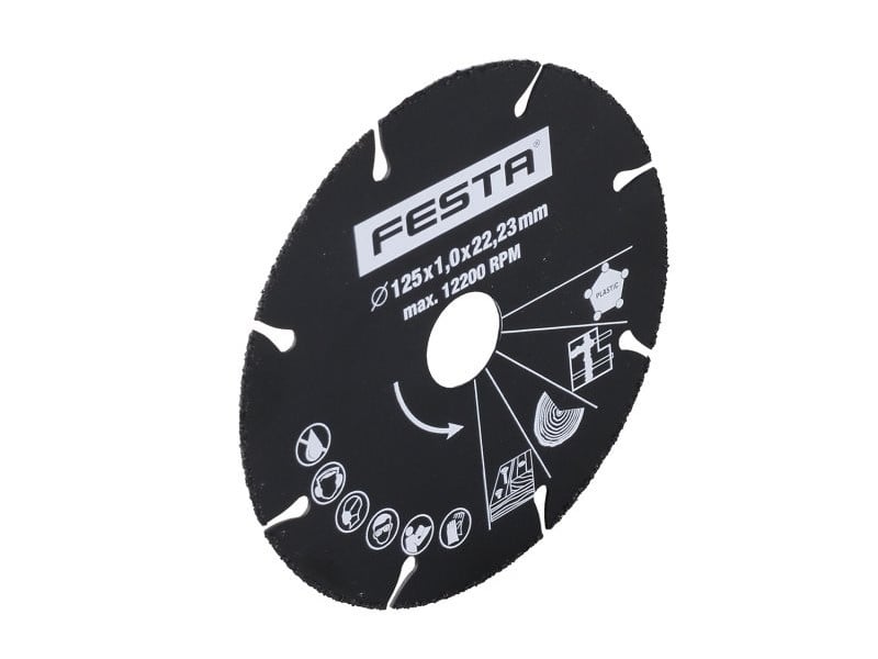 FESTA Disc universal de tăiere cu diamant 125 x 1,0 x 22,2 mm segmentat