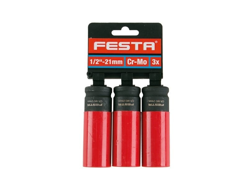 FESTA Ștuț pentru jantă din aluminiu 1/2" 21 mm (3 bucăți)