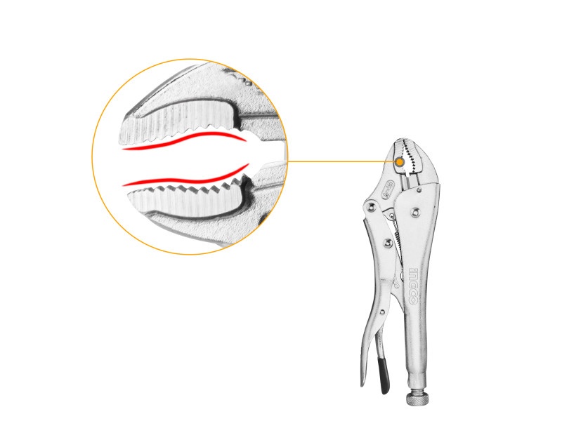 INGCO Clește curbat cu auto-blocare 250 mm CrV - 1 | YEO