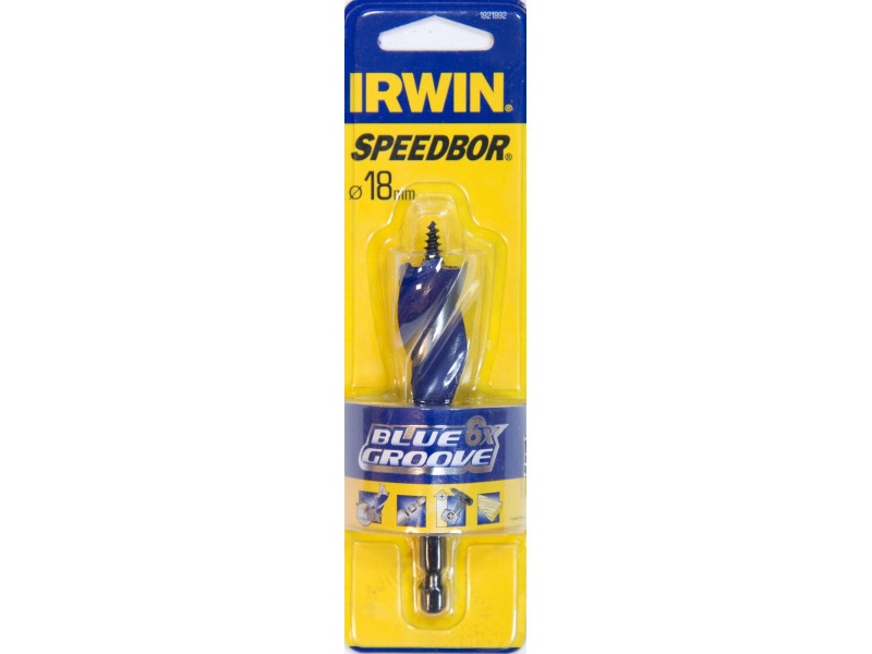 IRWIN Burghiu pentru lemn 18 x 105 mm bit Blue Groove 6x - 1 | YEO