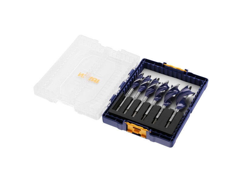 IRWIN Set de burghie plate pentru lemn 6 bucăți Bit Blue Groove 6x (16-32 mm)