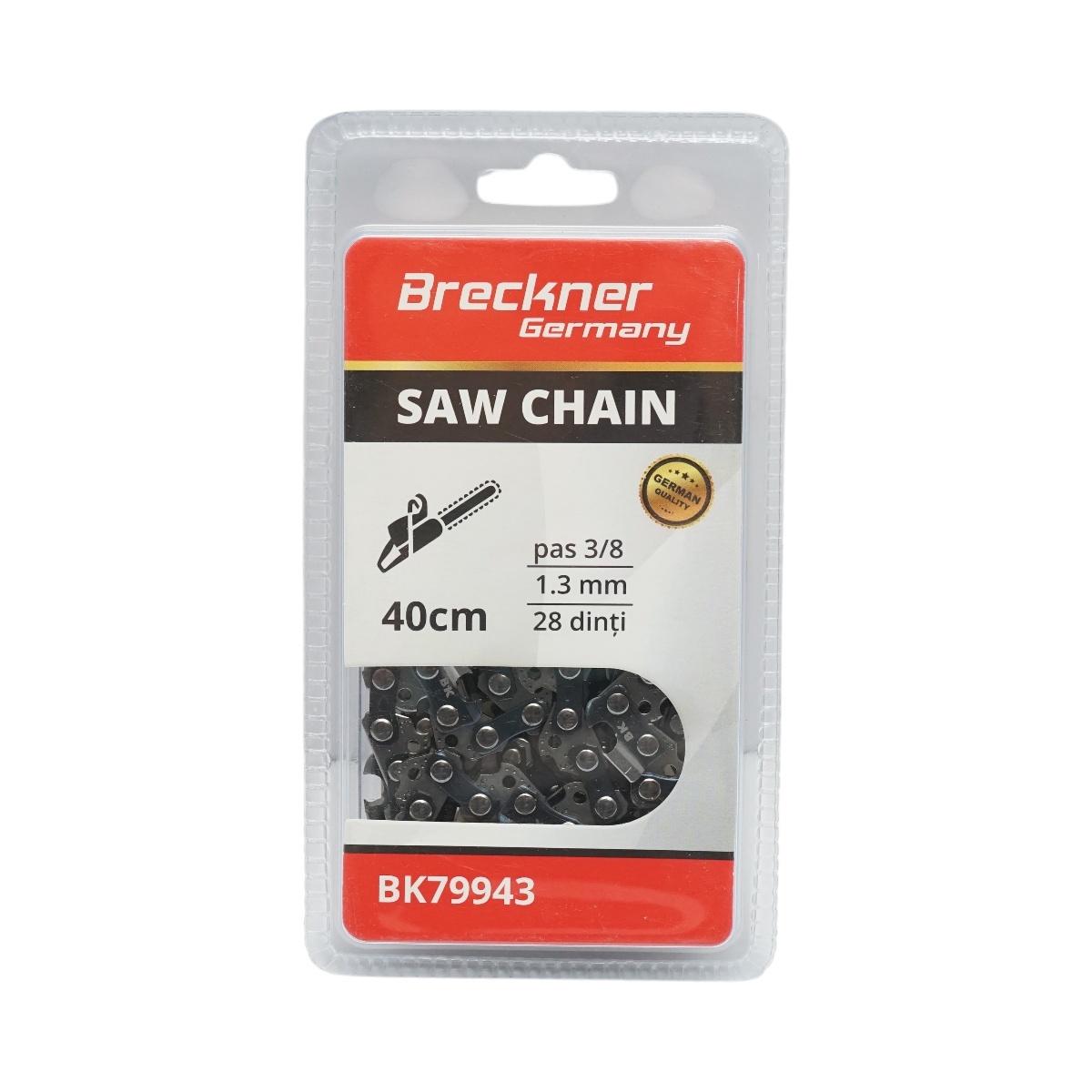 Lant drujba pas 3/8, 28 de dinti, 1.3mm, lungime 40cm , Cod: BK79943, Breckner Germany