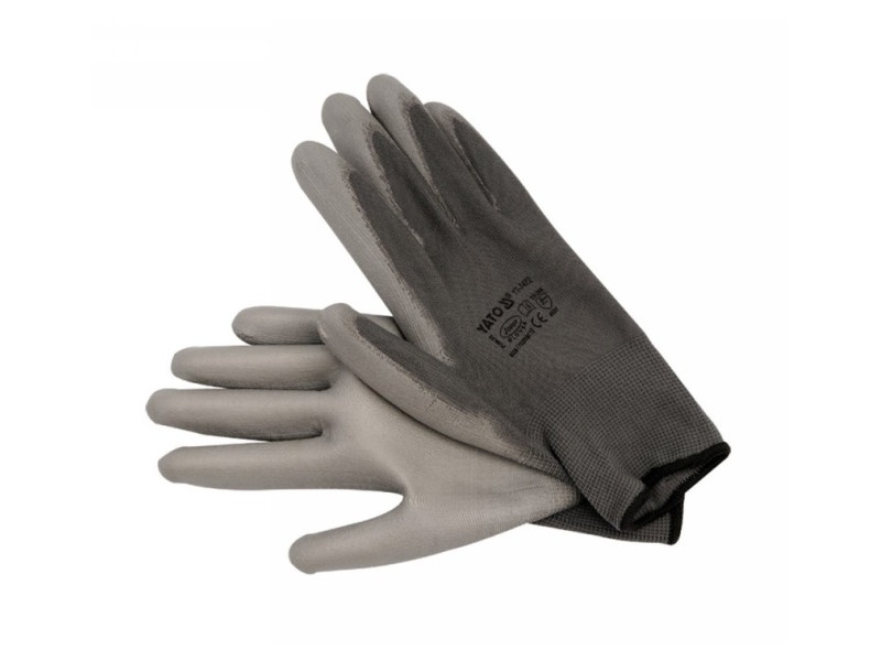 Mănuși de asamblare YATO (cufundate GREY) 10