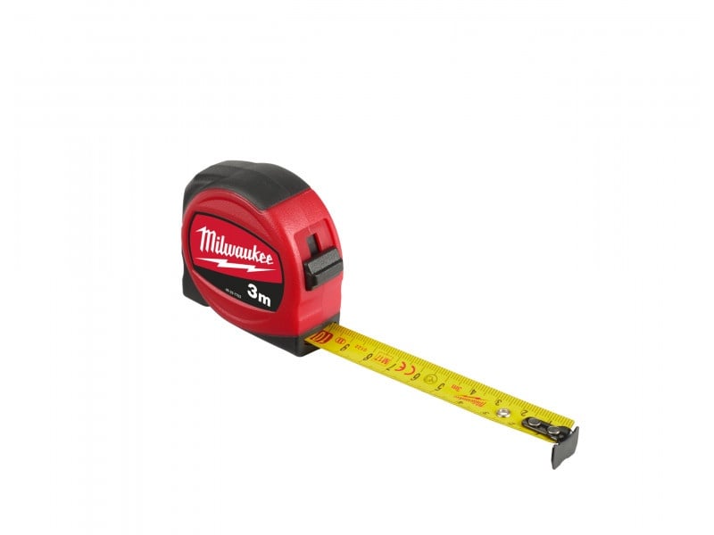 MILWAUKEE Bandă de măsurat 3 m x 16 mm metric SLIMLINE - 1 | YEO