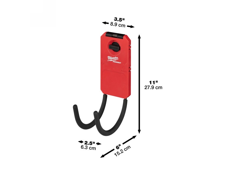 MILWAUKEE Cârlig pentru placa de montare curbată PACKOUT™ de 150 mm - 3 | YEO