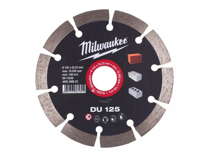 MILWAUKEE Disc de tăiere diamantat 125 x 2,3 x 10 x 22,2 mm segmentat