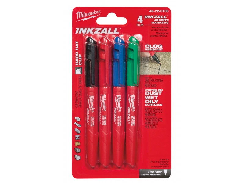 MILWAUKEE INKZALL™ Pâslă de marcat (negru, roșu, albastru, verde) - 1 | YEO