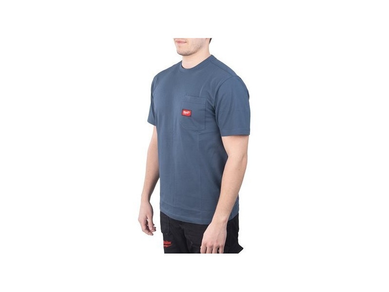MILWAUKEE Tricou cu buzunar cu mânecă scurtă albastru WTSSBLU S - 1 | YEO