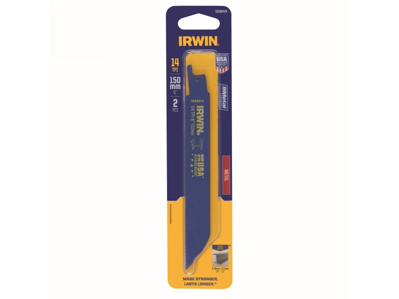 Pânză de ferăstrău IRWIN Saber 150 mm/14TPI metal bimetal (2 bucăți) - 1 | YEO