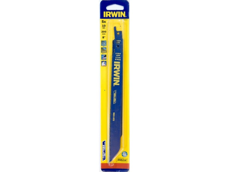 Pânză de ferăstrău sabie IRWIN 200 mm/10TPI universal bimetal (5 bucăți) - 1 | YEO