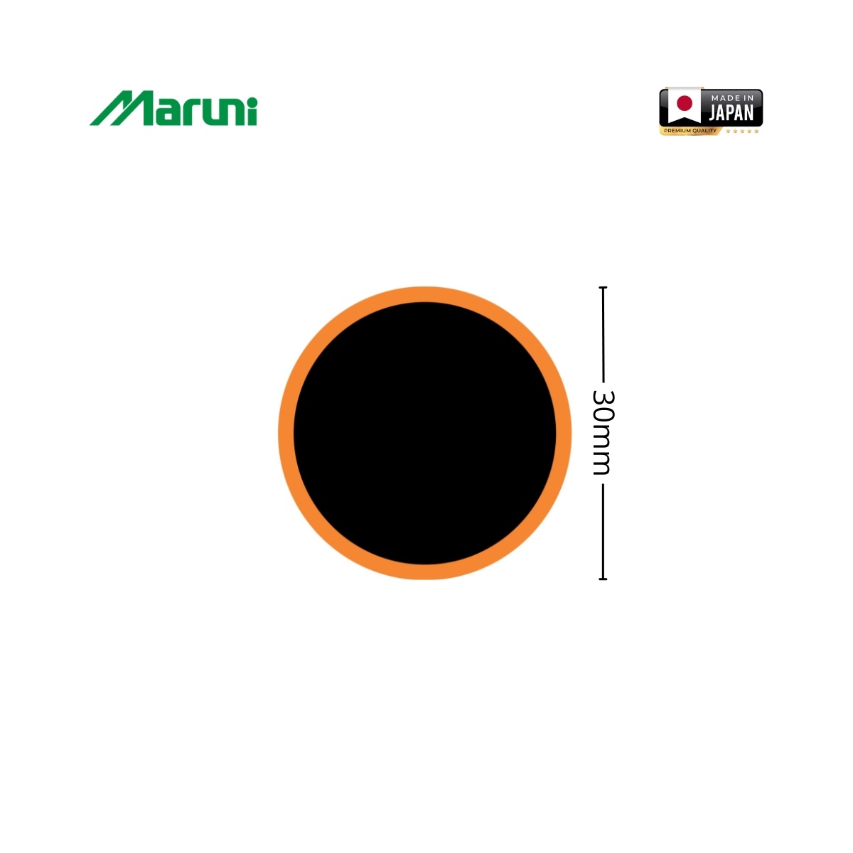 Petice vulcanizare rotunde 30mm pentru camere de aer 36 buc/set Maruni made in Japan, DISRL27 - 1 | YEO