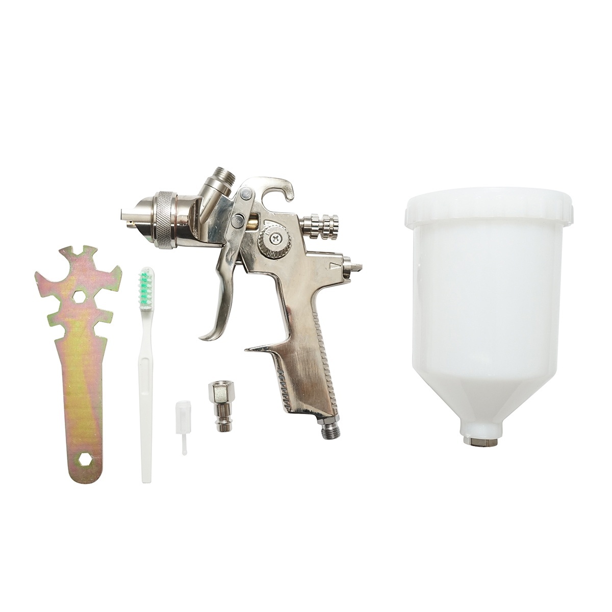 Pistol de vopsit cu aer comprimat 600ml, duza 1.3mm, debit 190ml/min, presiune max. 4 bar, Cod: BK76133 - 1 | YEO