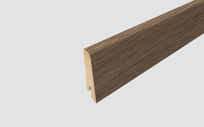 Plinta Mdf, 240 x 1.4 x 8 cm, L370, pentru Parchet laminat Egger Pro, Stejar afumat Olchon, EPL146N, Egger