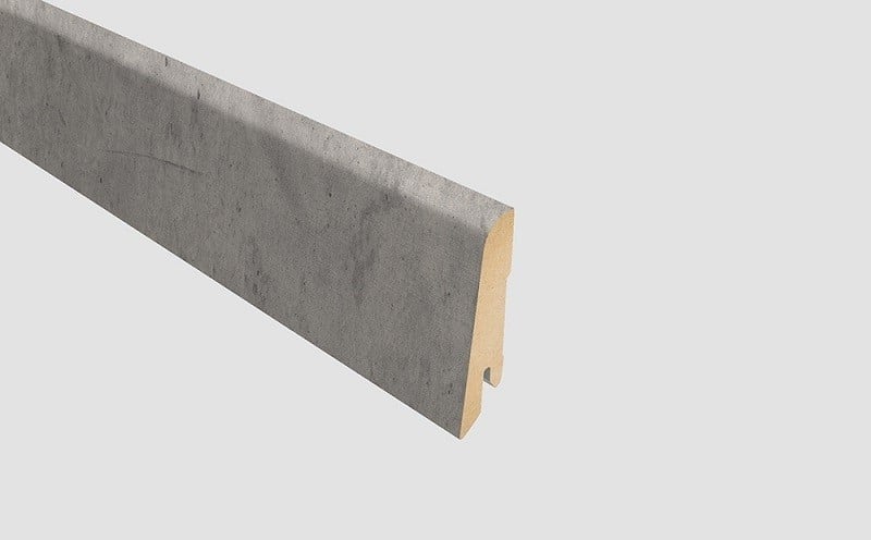 Plinta Mdf, 240 x 1.4 x 8 cm, L477, pentru Parchet laminat Egger Pro, Beton Chicago gri deschis, EPL166, Egger