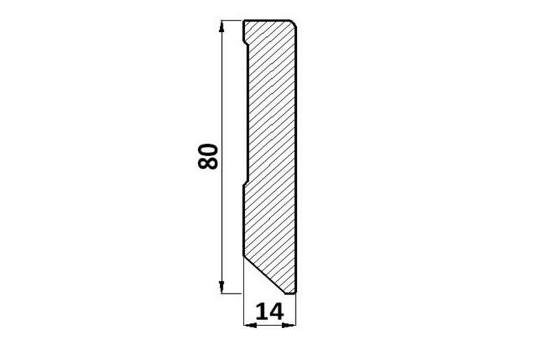 Plinta Mdf, 240 x 1.4 x 8 cm, L504, pentru Parchet laminat Egger Pro, Stejar Abergele inchis, EPL068, Egger - 2 | YEO