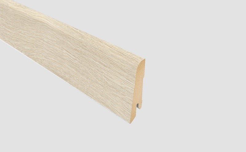 Plinta Mdf, 240 x 1.4 x 8 cm, L615, pentru Parchet laminat Egger Pro, Stejar Victoria alb, EL1008, Egger - 1 | YEO