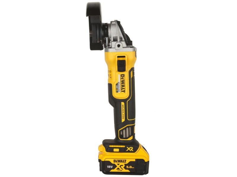 Polizor unghiular fără fir DEWALT 125 mm 18 V fără perie de carbon (3 x baterie 5.0 Ah + încărcător + TSTAK) DCG405P - 2 | YEO