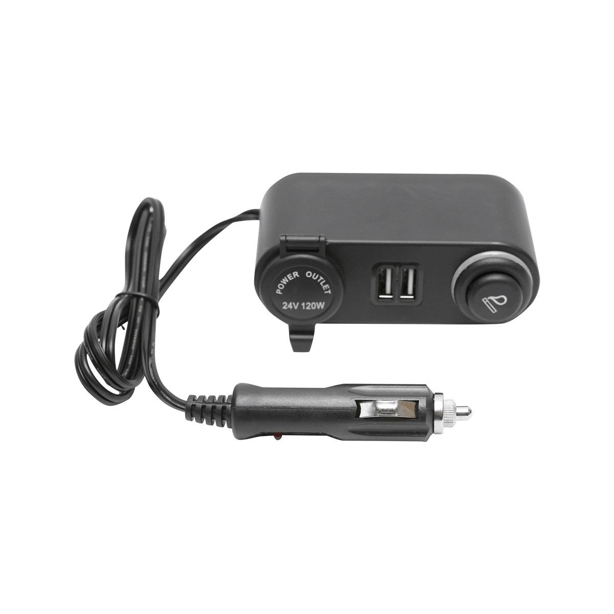 Prelungitor priza auto cu priza 24V, bricheta si 2xUSB, Cod: BK78010, Brand: BRECKNER GERMANY